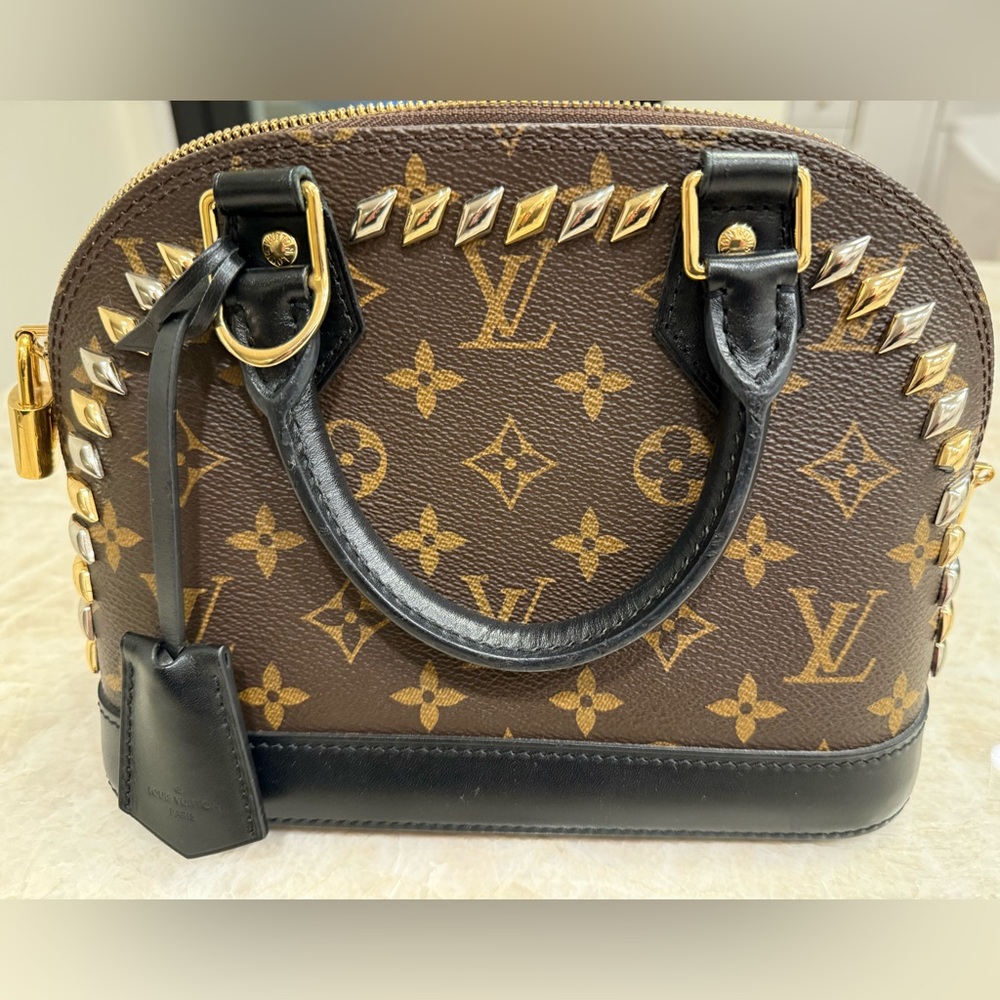 Louis Vuitton Alma Limited Edition Brown and Black Mini Bag